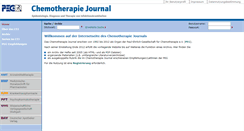 Desktop Screenshot of chemotherapie-journal.de